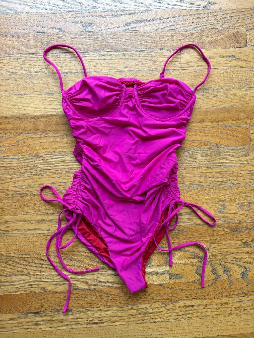 ISA BOULDER - PINK SWIMSUIT - LARGE